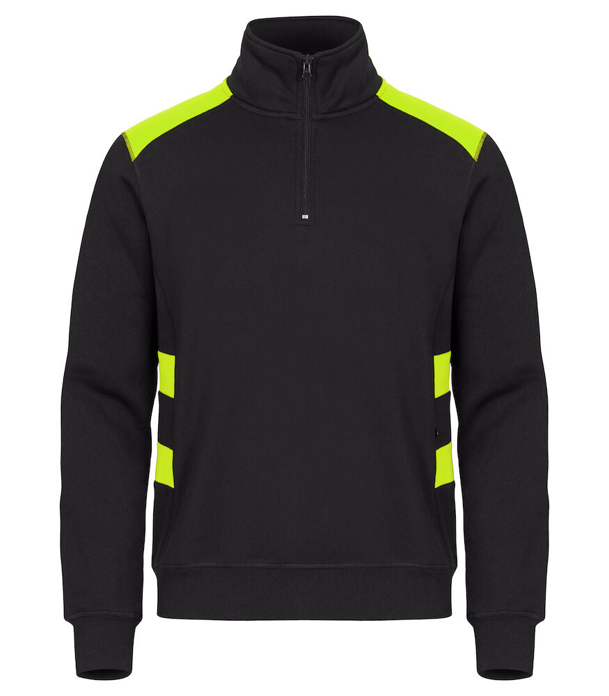 Ambit Zweifarbiges Sweatshirt mit halbem Reißverschluss