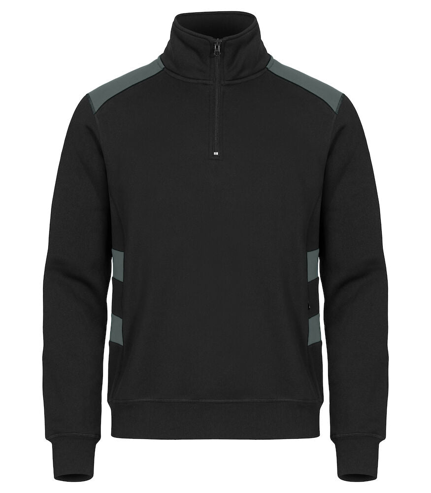 Ambit Zweifarbiges Sweatshirt mit halbem Reißverschluss