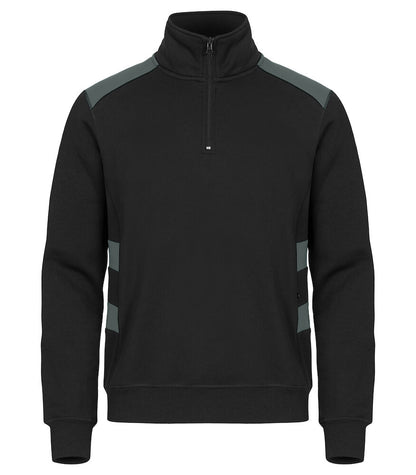 Ambit Zweifarbiges Sweatshirt mit halbem Reißverschluss
