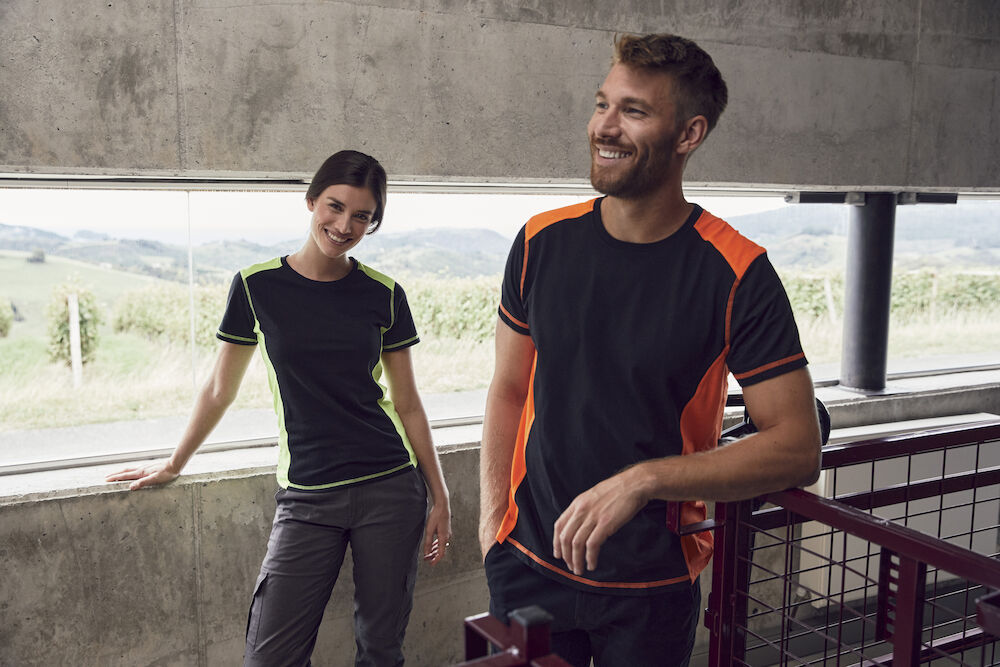 T-shirt Ambit Bicolore Nero/colore
