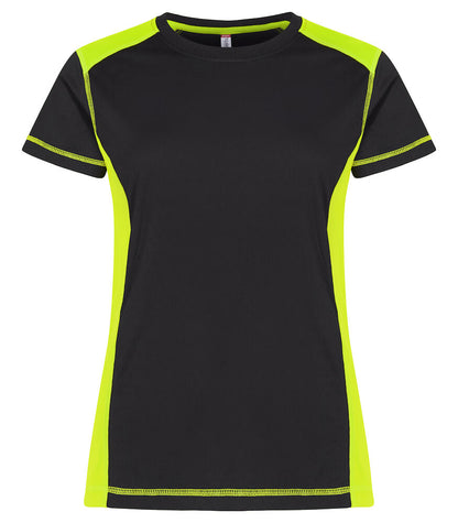 T-shirt Ambit Bicolore Nero/colore