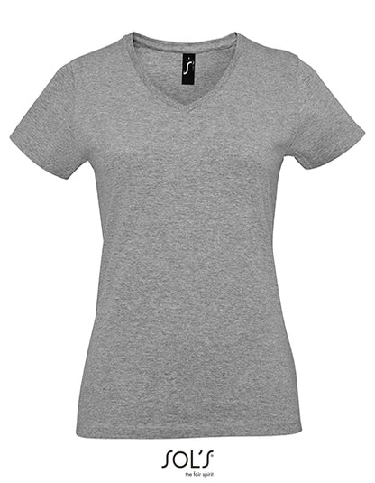 T-shirt donna scollo V stretch