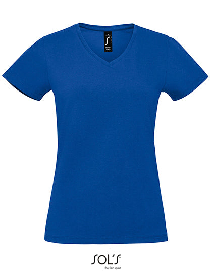 T-shirt donna scollo V stretch