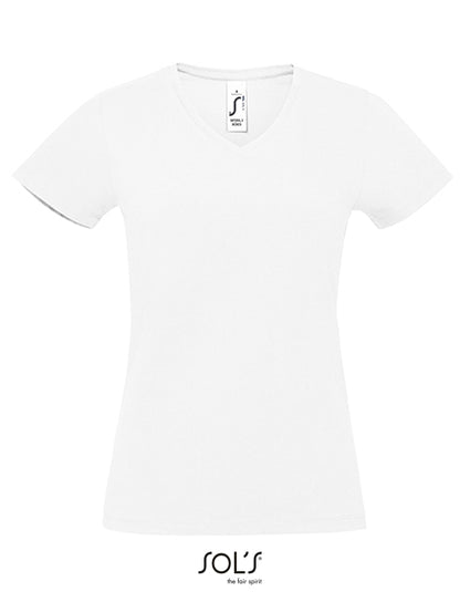 T-shirt donna scollo V stretch