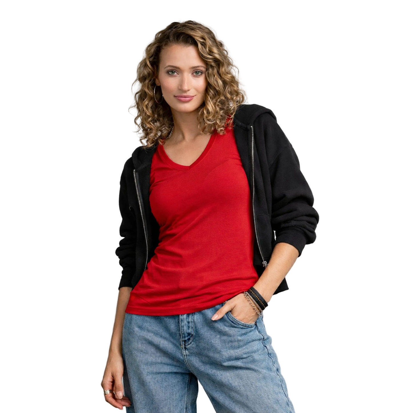 T-shirt scollo V Ladies